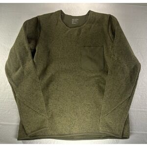 Arc'Teryx Covert Sweater Women's Small Olive Heather Sage Front Pocket Fleece